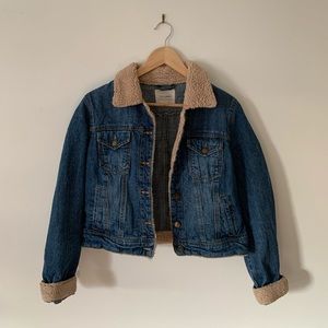 F21 Aviator Denim Jacket